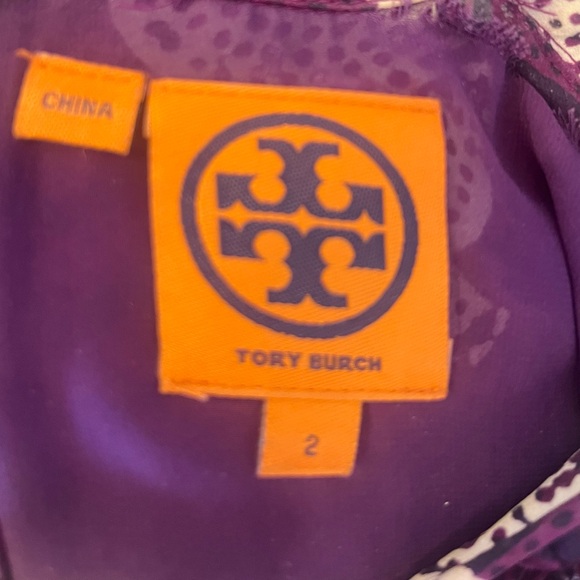 Tory Burch Purple Paisley Print Maxi Dress - size 2 - Picture 6 of 8
